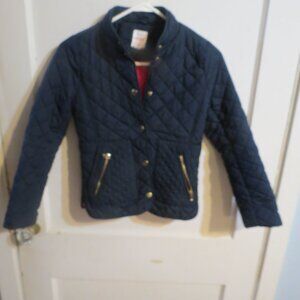 Cat & Jack Black Puffer Jacket Girls Size Medium (8/10 Year Old)